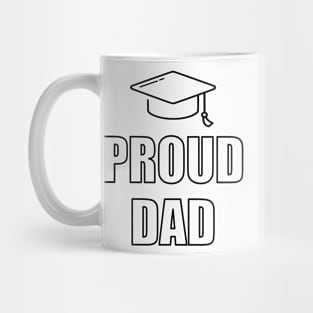 Proud Dad Cap Typography Text Design Mug